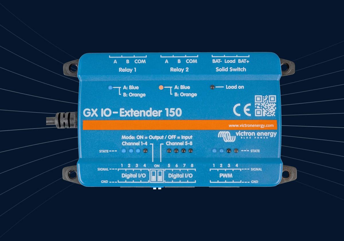 Uusi GX IO Extender 150 tarjoaa enemmän kytkentävaihtoehtoja