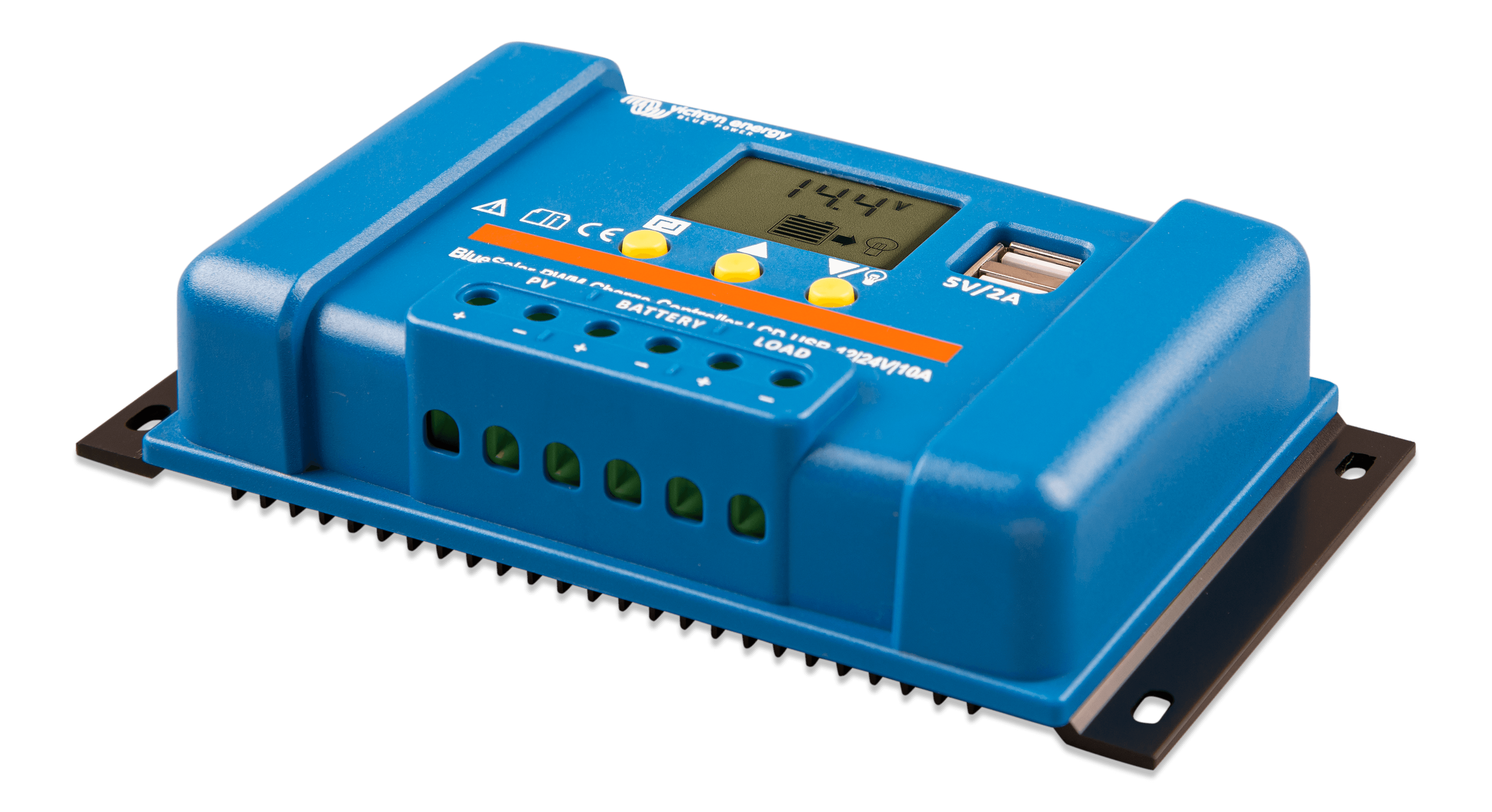 BlueSolar PWM Charge Controller LCD USB 12/24V-10A (left) thumbnail