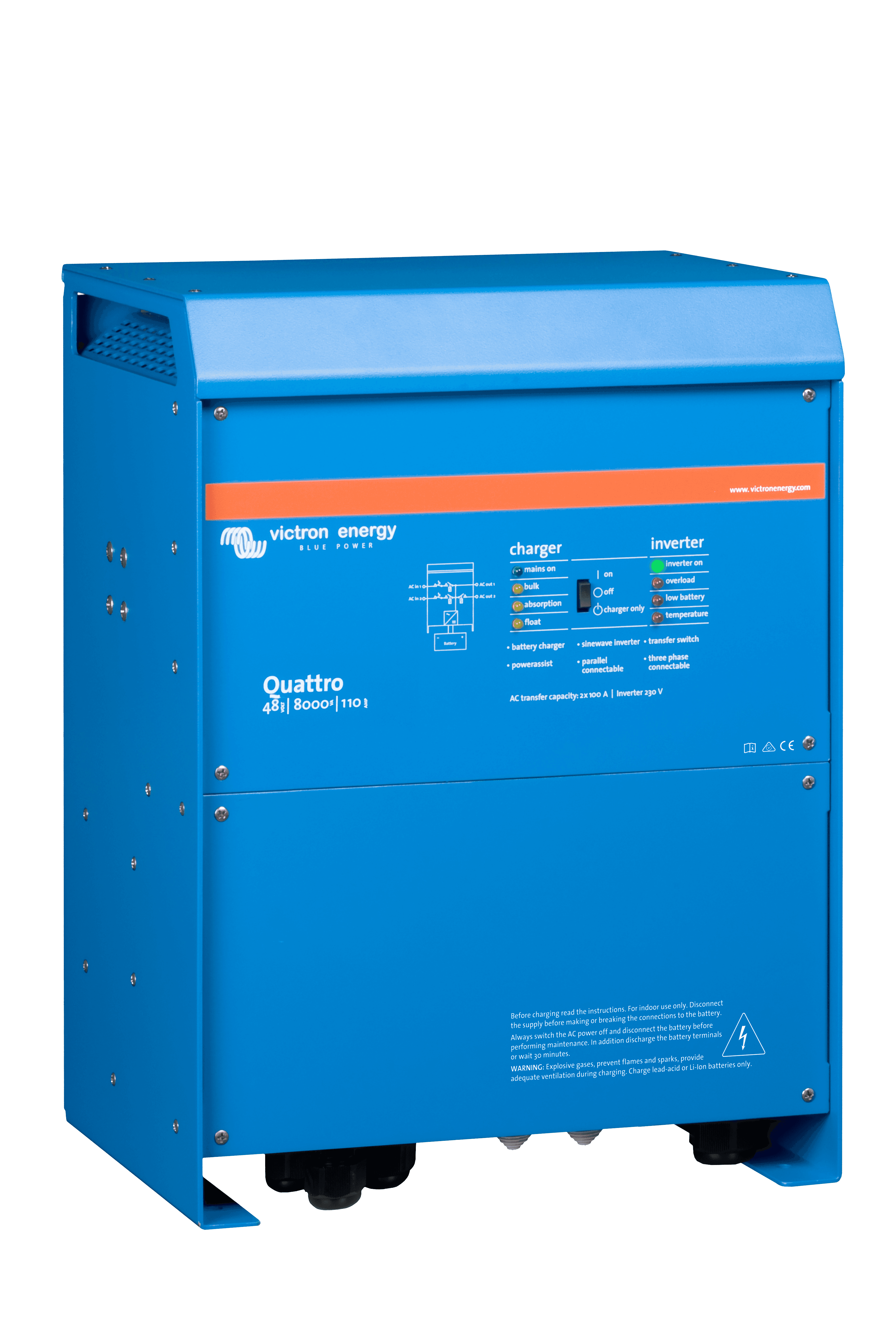 Quattro 48V 8000VA 110A 230V (right) thumbnail