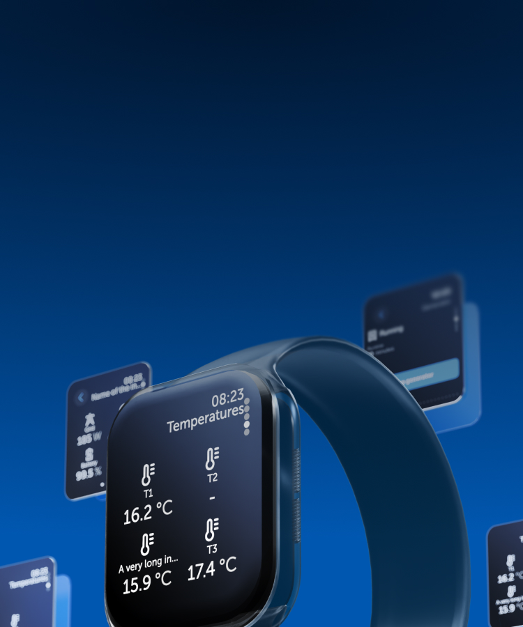 Valvo järjestelmääsi älykellollasi